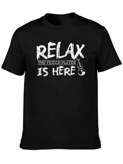 Relax Fiddle Player Graphic Tee