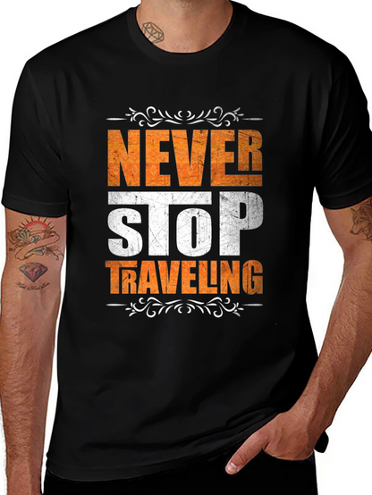 Never Stop Traveling Graphic Tee