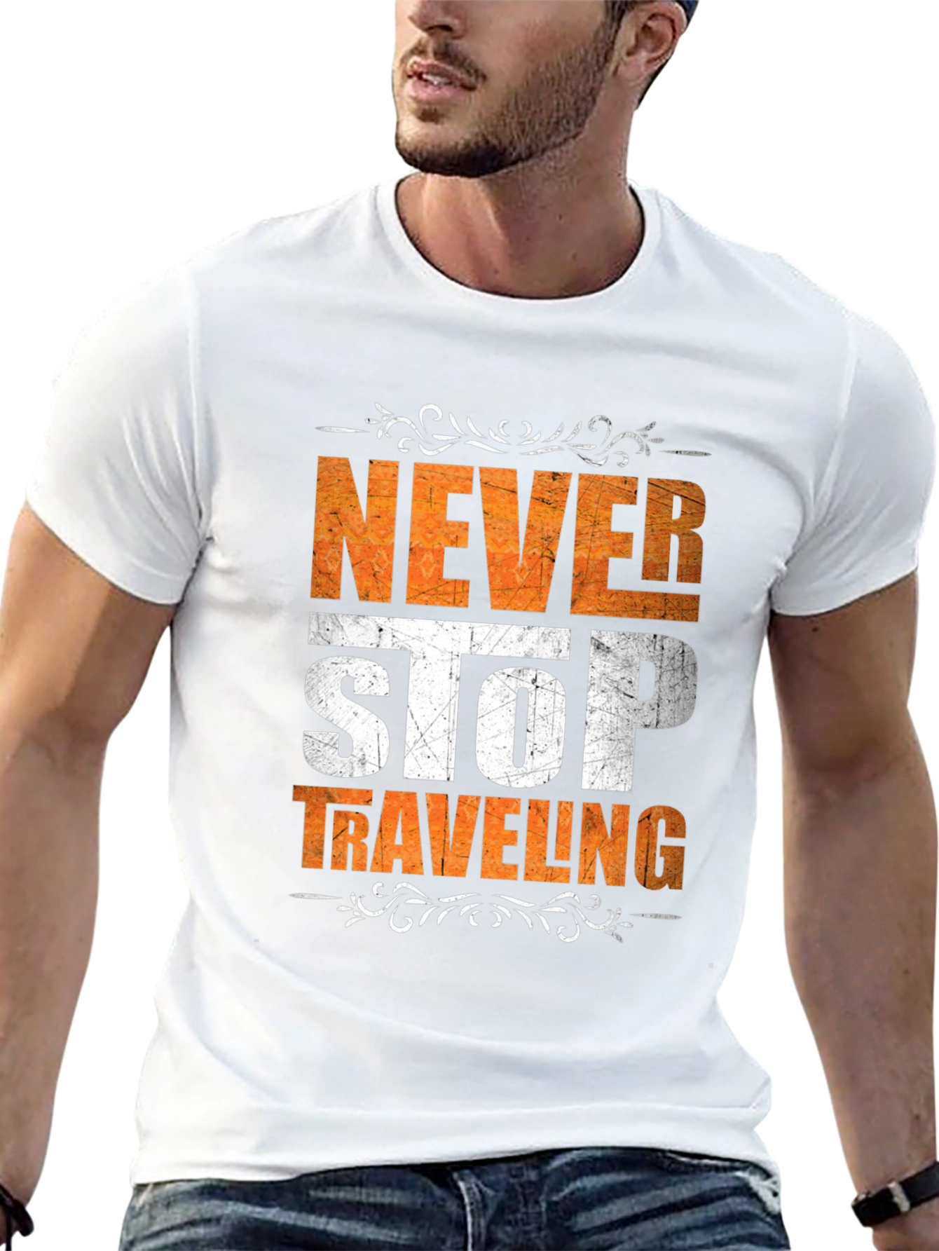 Never Stop Traveling Graphic Tee