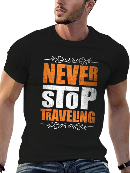 Never Stop Traveling Graphic Tee