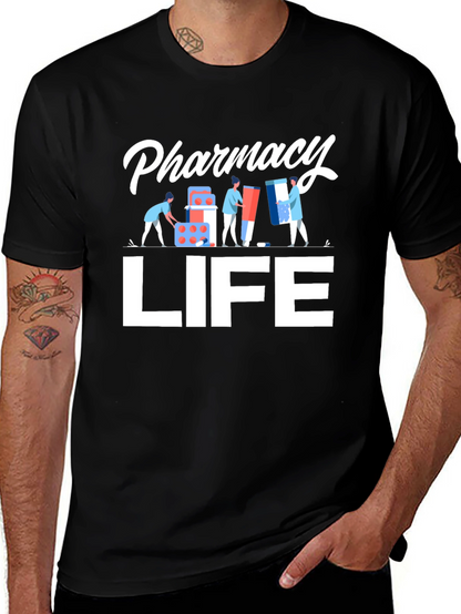 Pharmacy Life Graphic Tee - Pill Packer Design