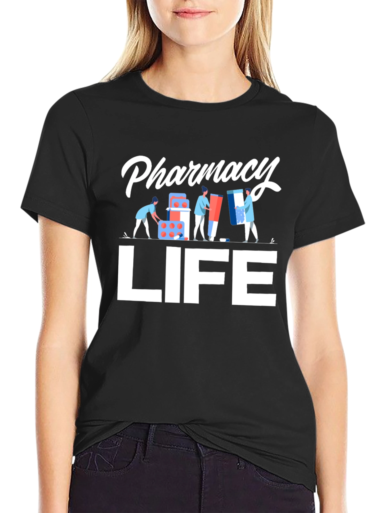 Pharmacy Life Graphic Tee - Pill Packer Design