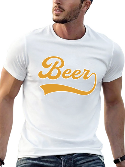 Beer Graphic T-Shirt - Soft Cotton Blend