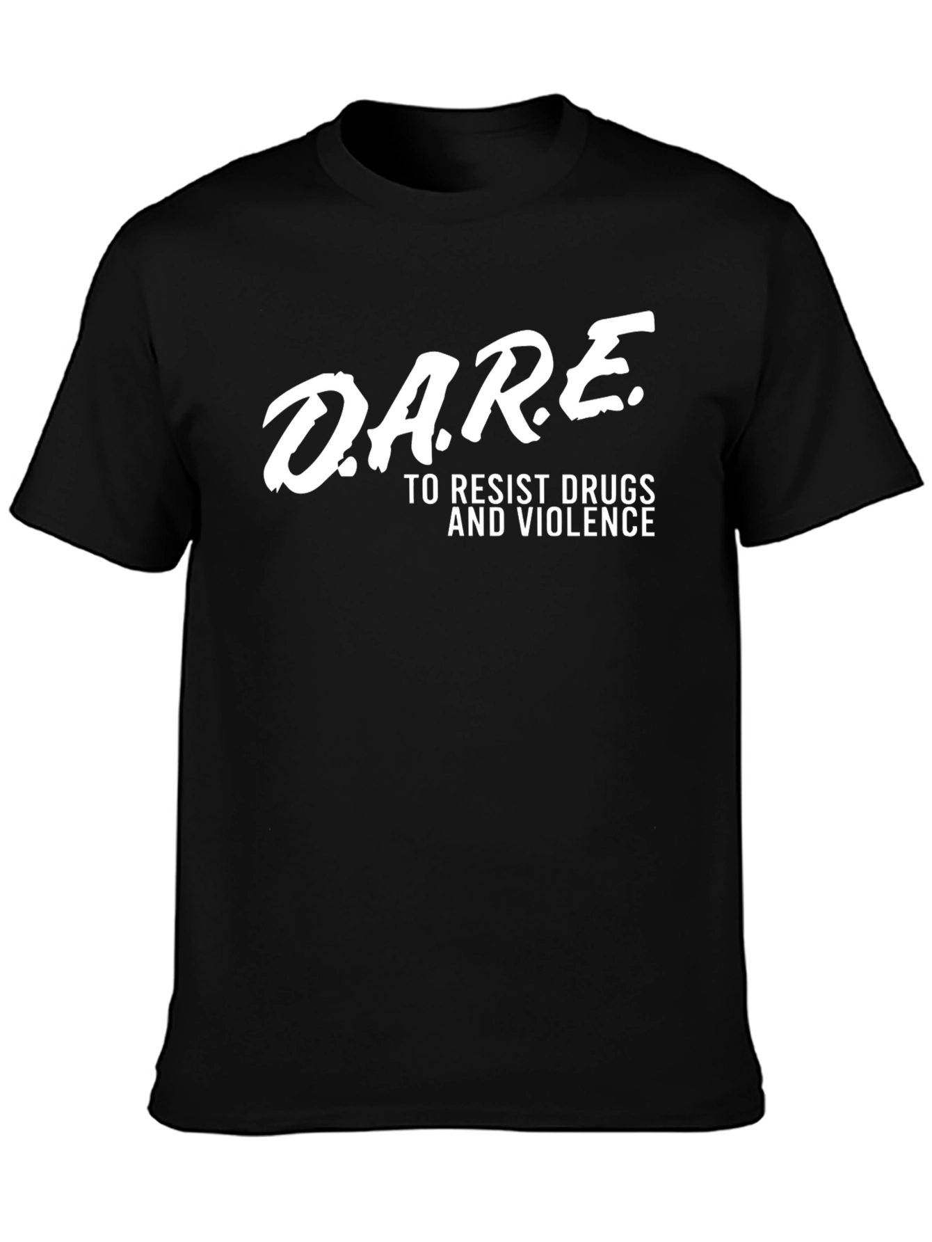 D.A.R.E. Resist Drugs & Violence Black T-Shirt
