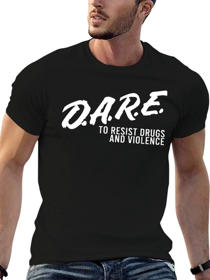 D.A.R.E. Resist Drugs & Violence Black T-Shirt