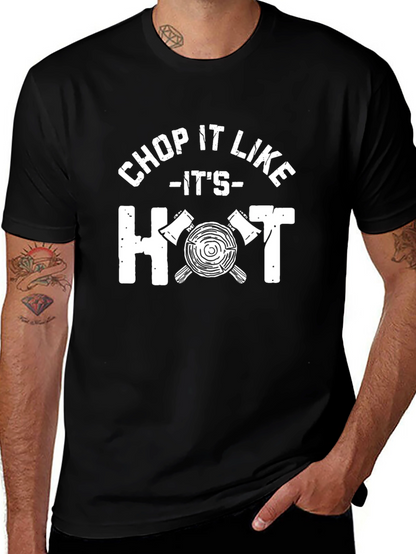 Chop It Like Its Hot Black Graphic Tee
