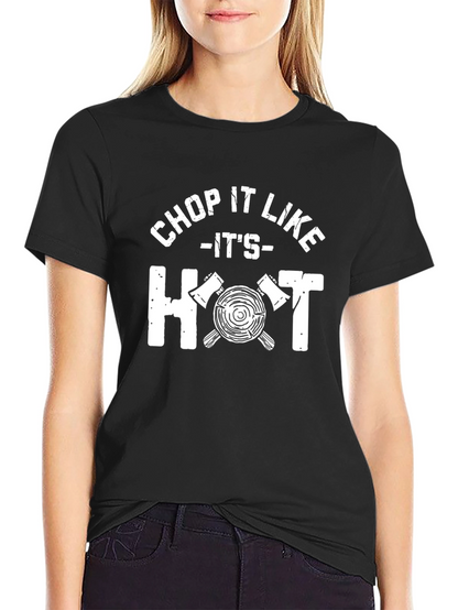 Chop It Like Its Hot Black Graphic Tee