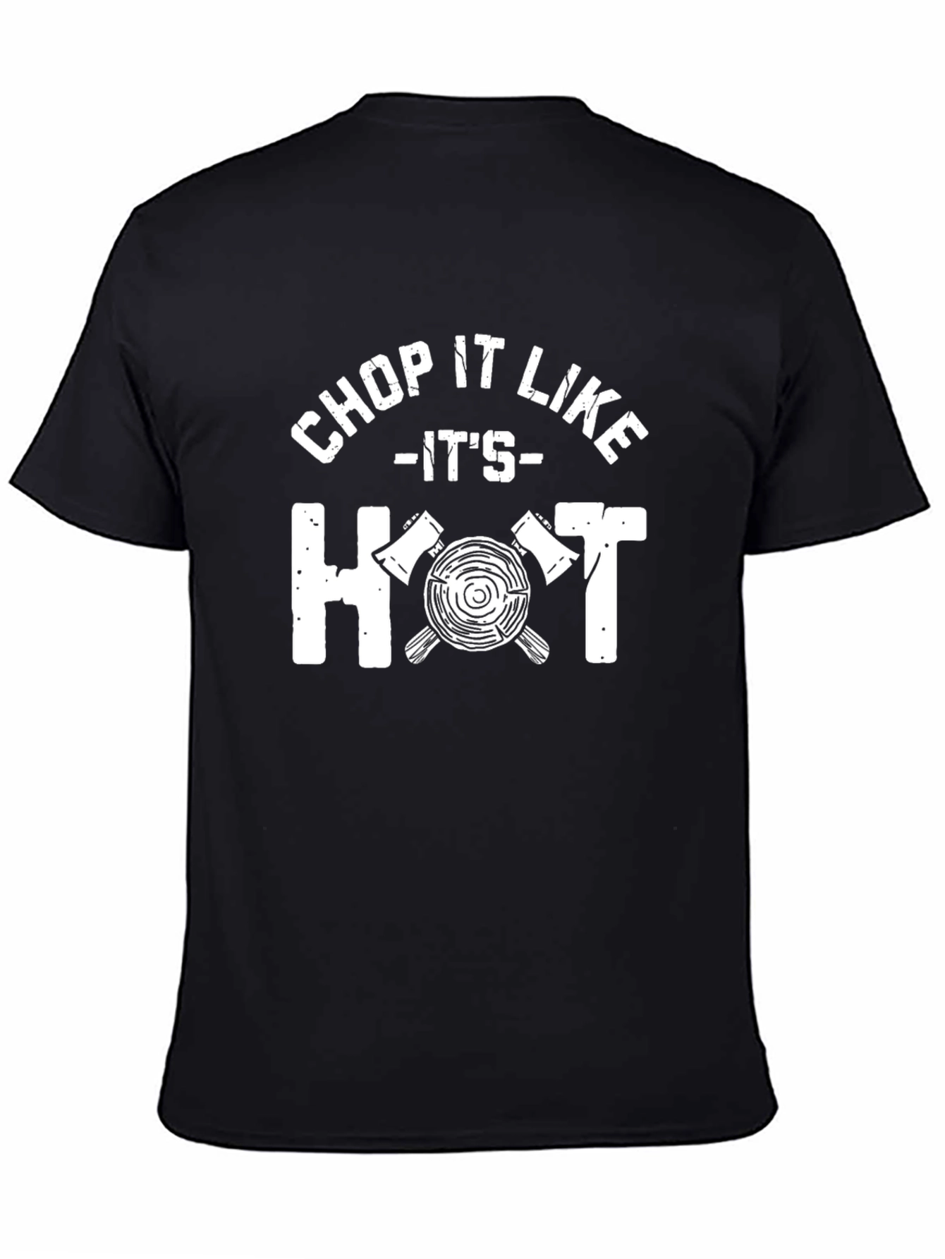 Chop It Like Its Hot Black Graphic Tee