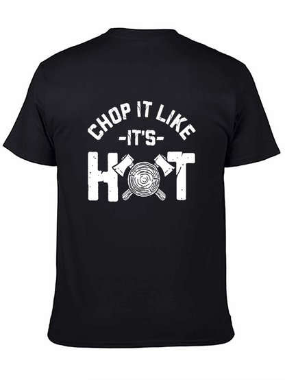 Chop It Like Its Hot Black Graphic Tee