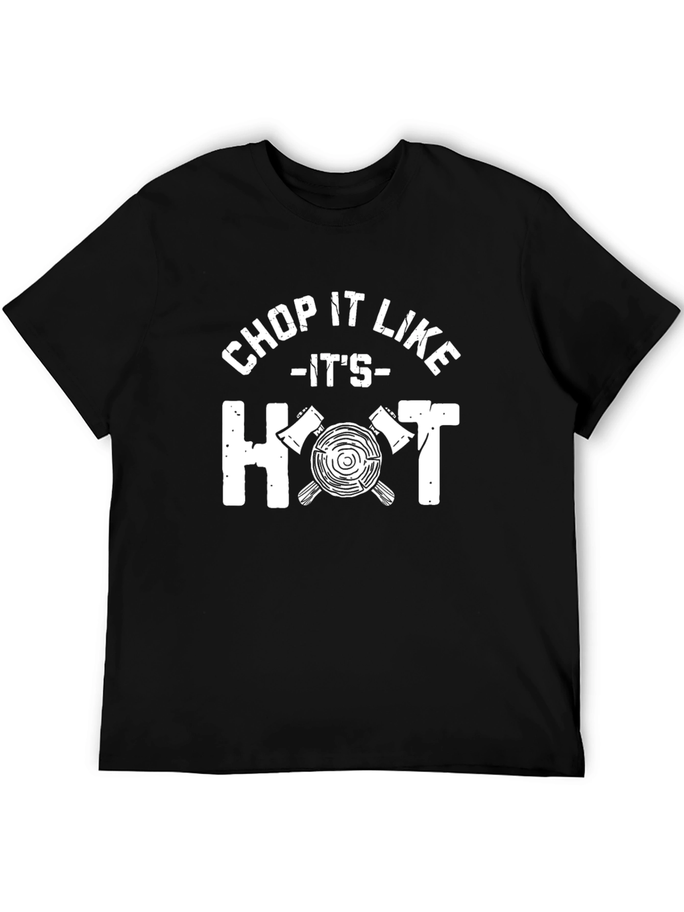 Chop It Like Its Hot Black Graphic Tee