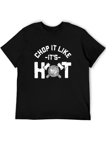 Chop It Like Its Hot Black Graphic Tee