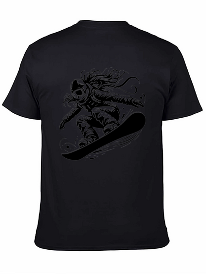 Snowboarder Graphic Tee - Black Casual Shirt