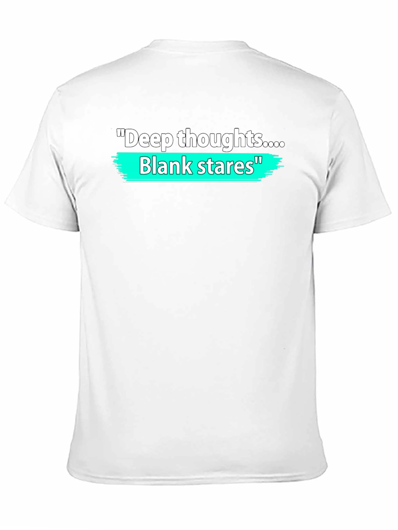Deep Thoughts Blank Stares Graphic T-Shirt