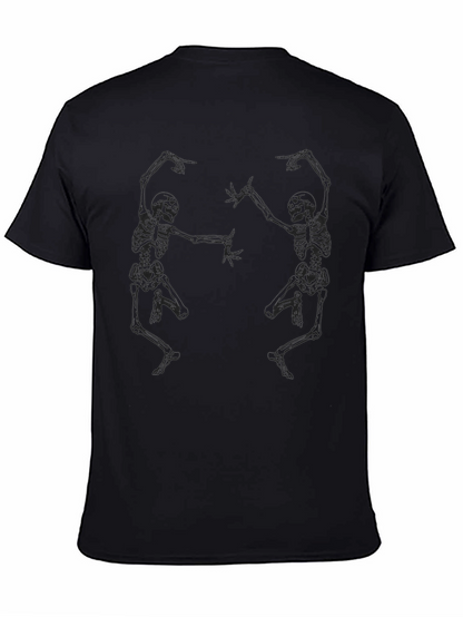 Dancing Skeletons Graphic Tee - Black