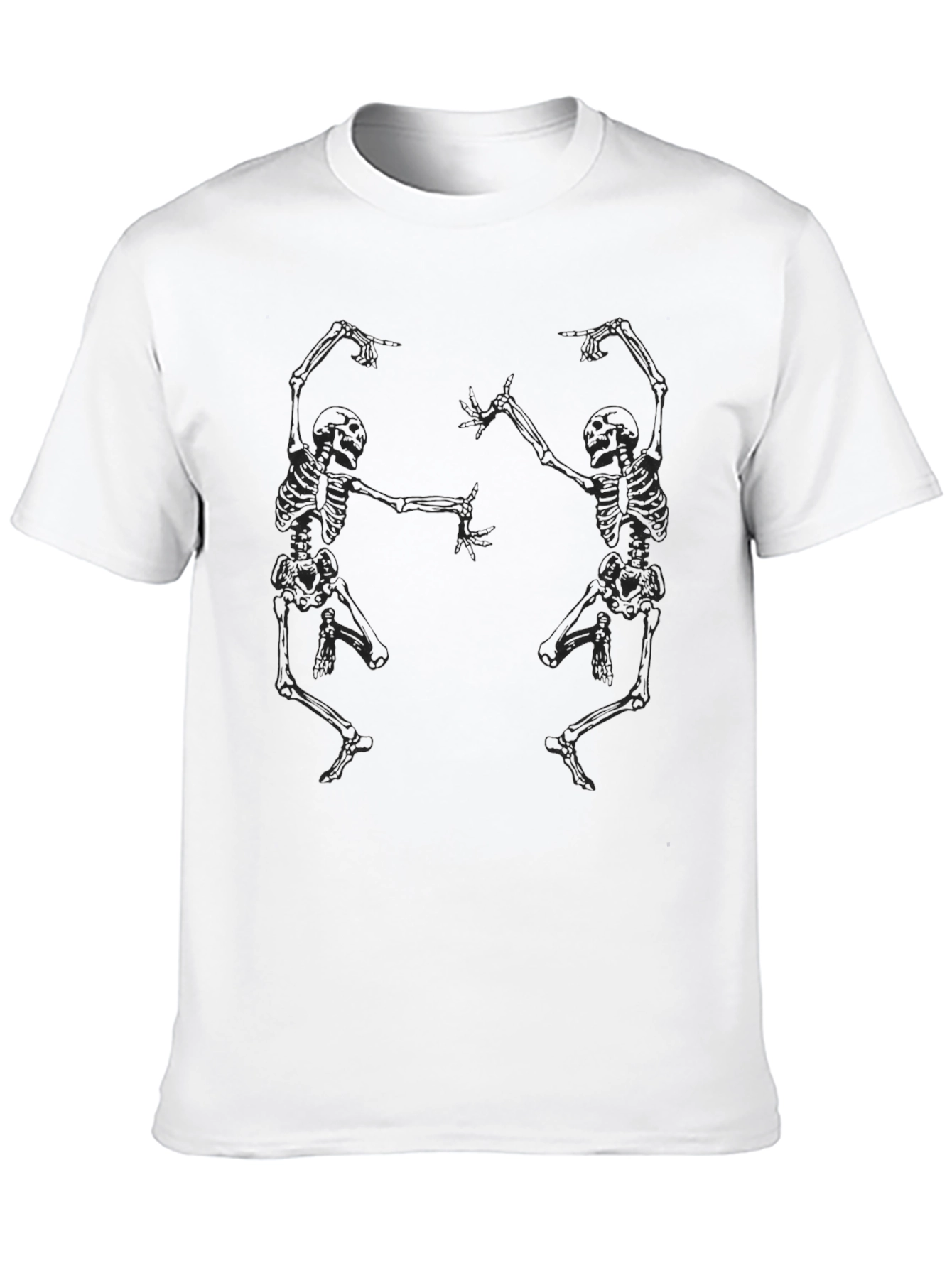 Dancing Skeletons Graphic Tee - Black