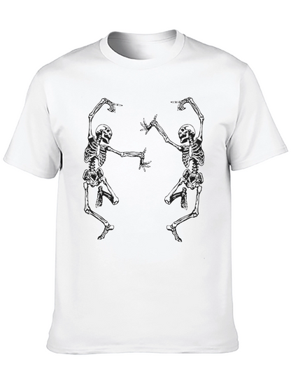 Dancing Skeletons Graphic Tee - Black