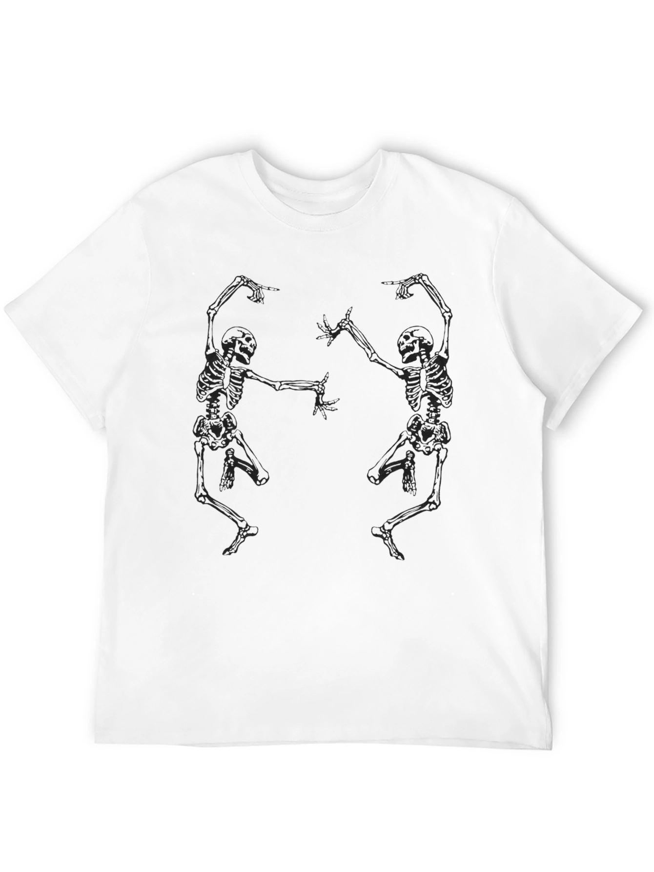 Dancing Skeletons Graphic Tee - Black