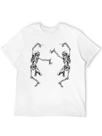 Dancing Skeletons Graphic Tee - Black