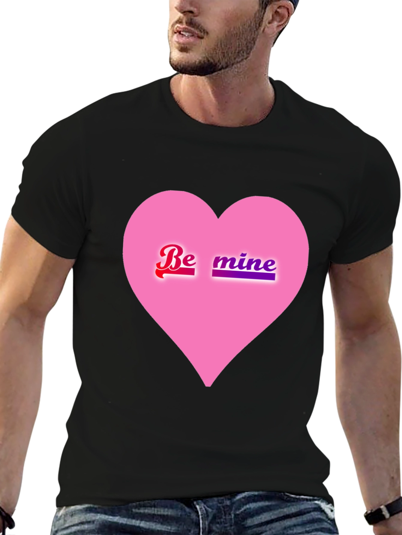 Be Mine Pink Heart Valentines Day T-Shirt