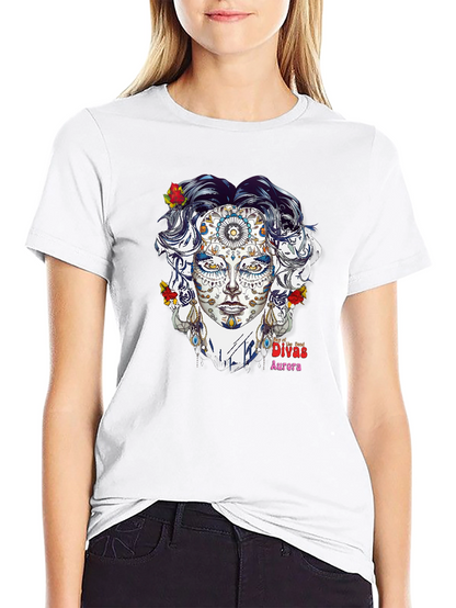 Day of the Dead Divas Aurora Graphic T-Shirt
