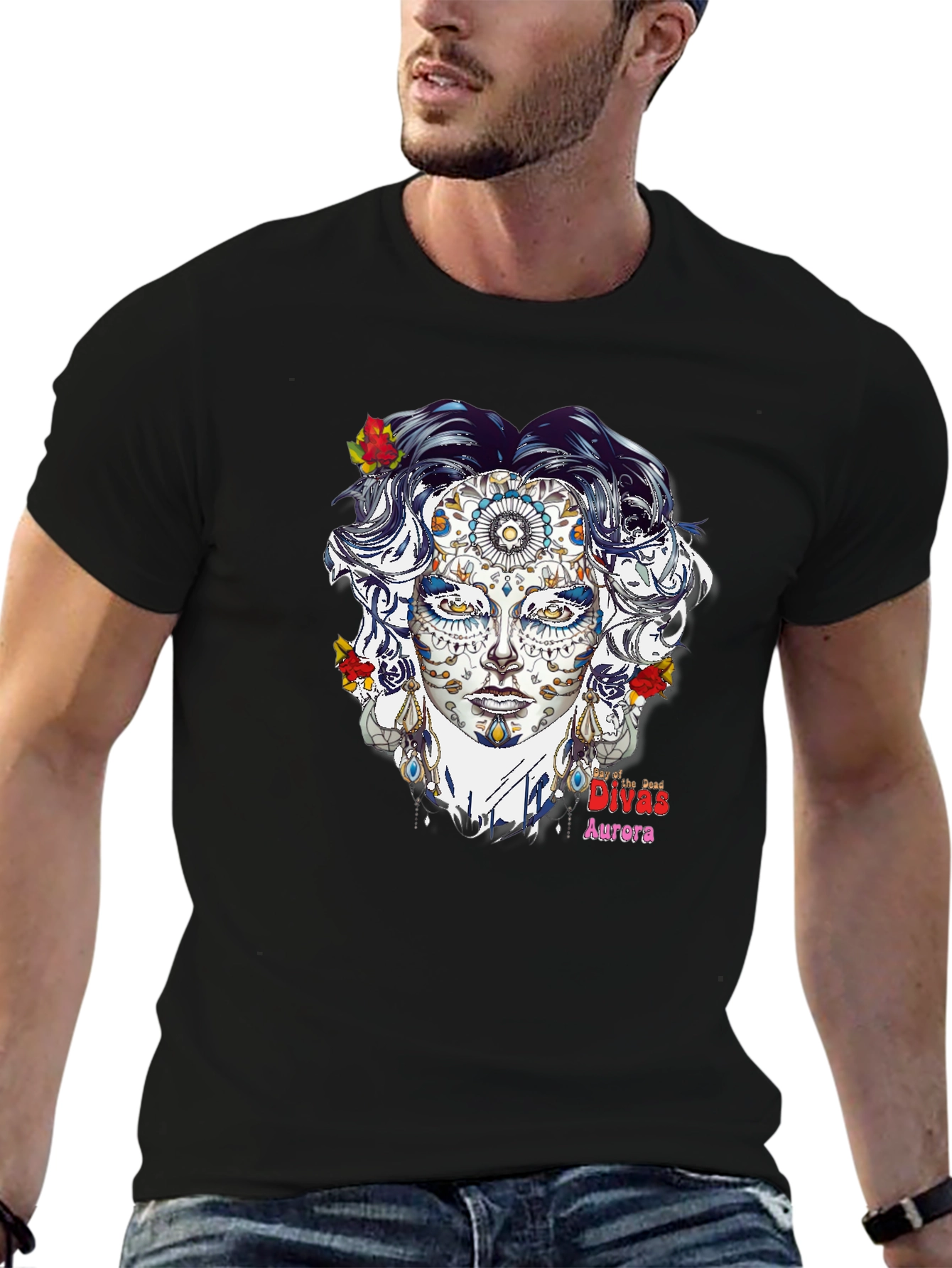 Day of the Dead Divas Aurora Graphic T-Shirt