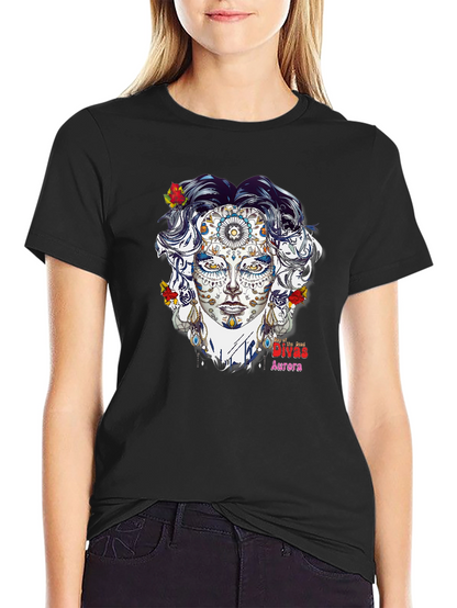 Day of the Dead Divas Aurora Graphic T-Shirt