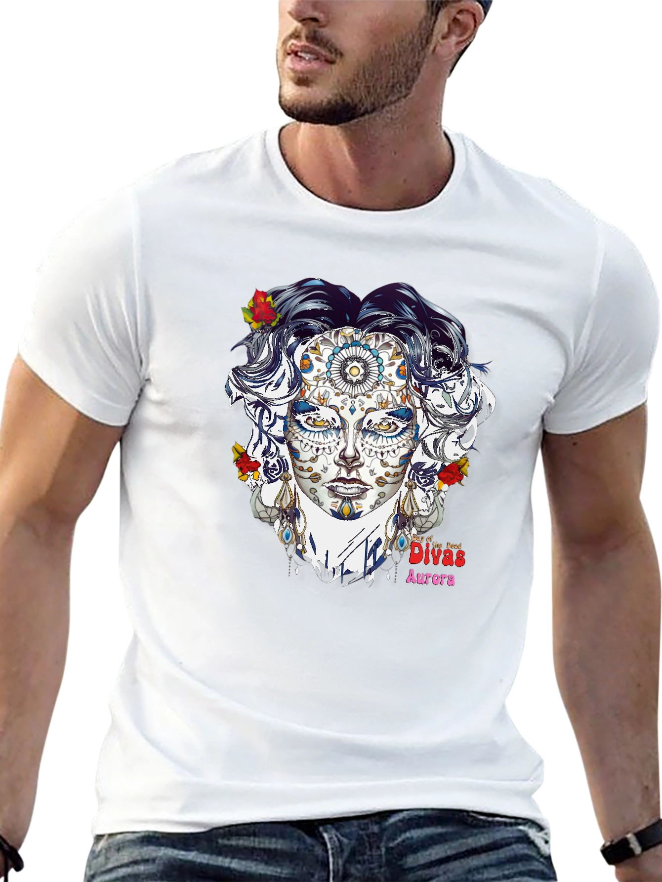 Day of the Dead Divas Aurora Graphic T-Shirt