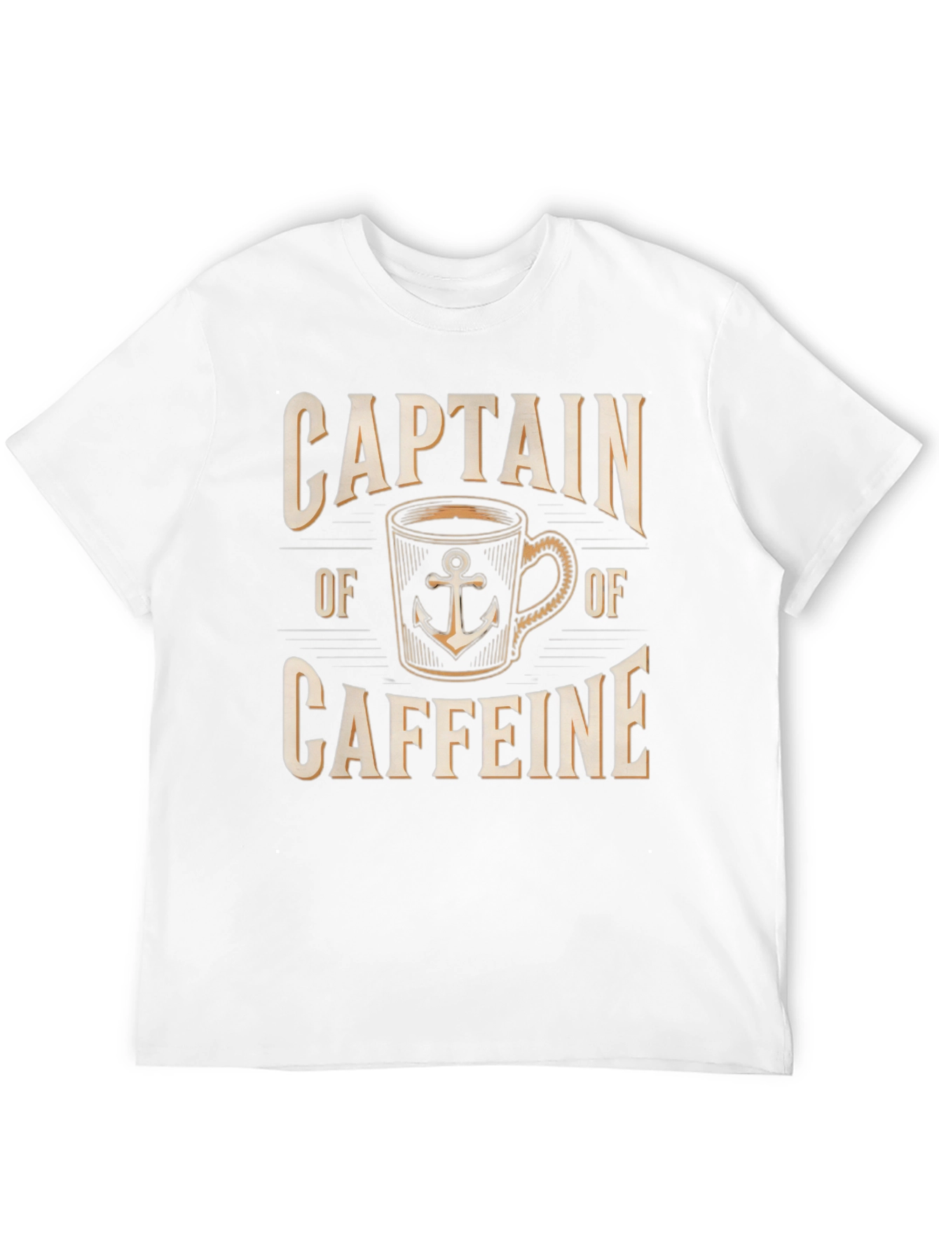 Captain of Caffeine T-Shirt Coffee Lover Tee