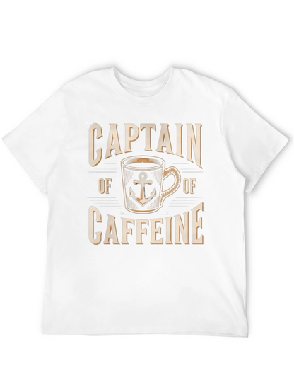 Captain of Caffeine T-Shirt Coffee Lover Tee