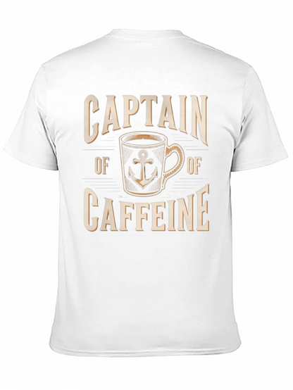 Captain of Caffeine T-Shirt Coffee Lover Tee