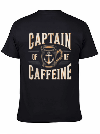 Captain of Caffeine T-Shirt Coffee Lover Tee