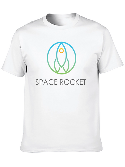 Space Rocket Graphic T-Shirt - Modern Design