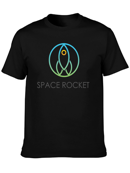 Space Rocket Graphic T-Shirt - Modern Design
