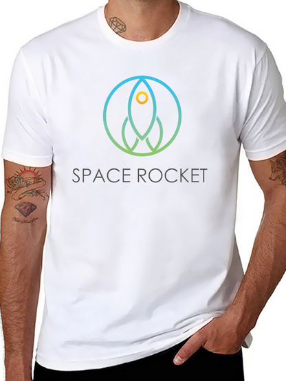 Space Rocket Graphic T-Shirt - Modern Design