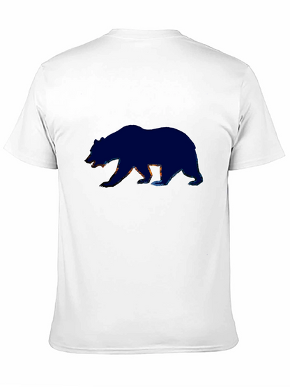 Bear Silhouette Graphic Tee - Black