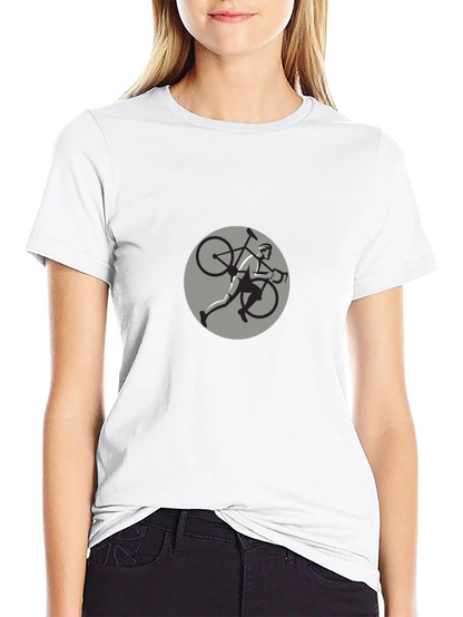 Cyclist Graphic Black T-Shirt