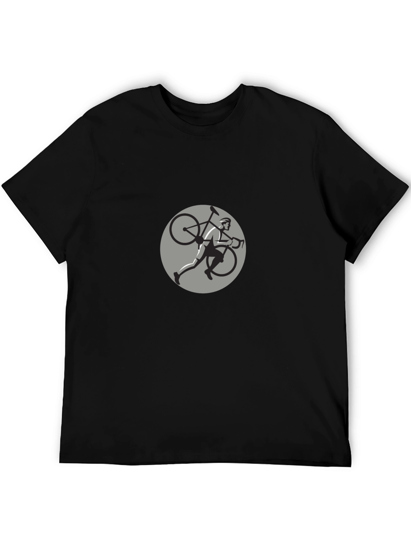 Cyclist Graphic Black T-Shirt