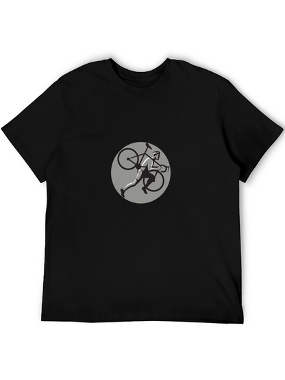 Cyclist Graphic Black T-Shirt