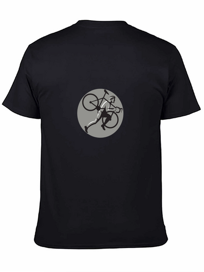Cyclist Graphic Black T-Shirt