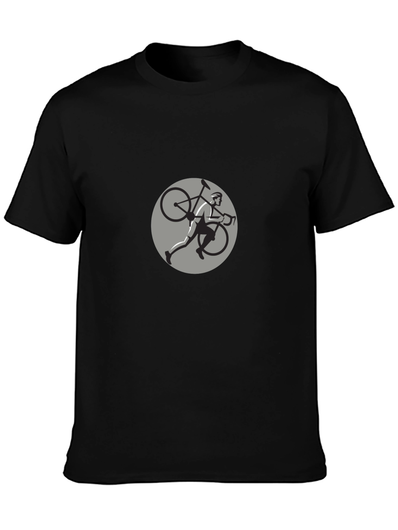 Cyclist Graphic Black T-Shirt