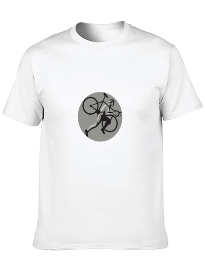 Cyclist Graphic Black T-Shirt