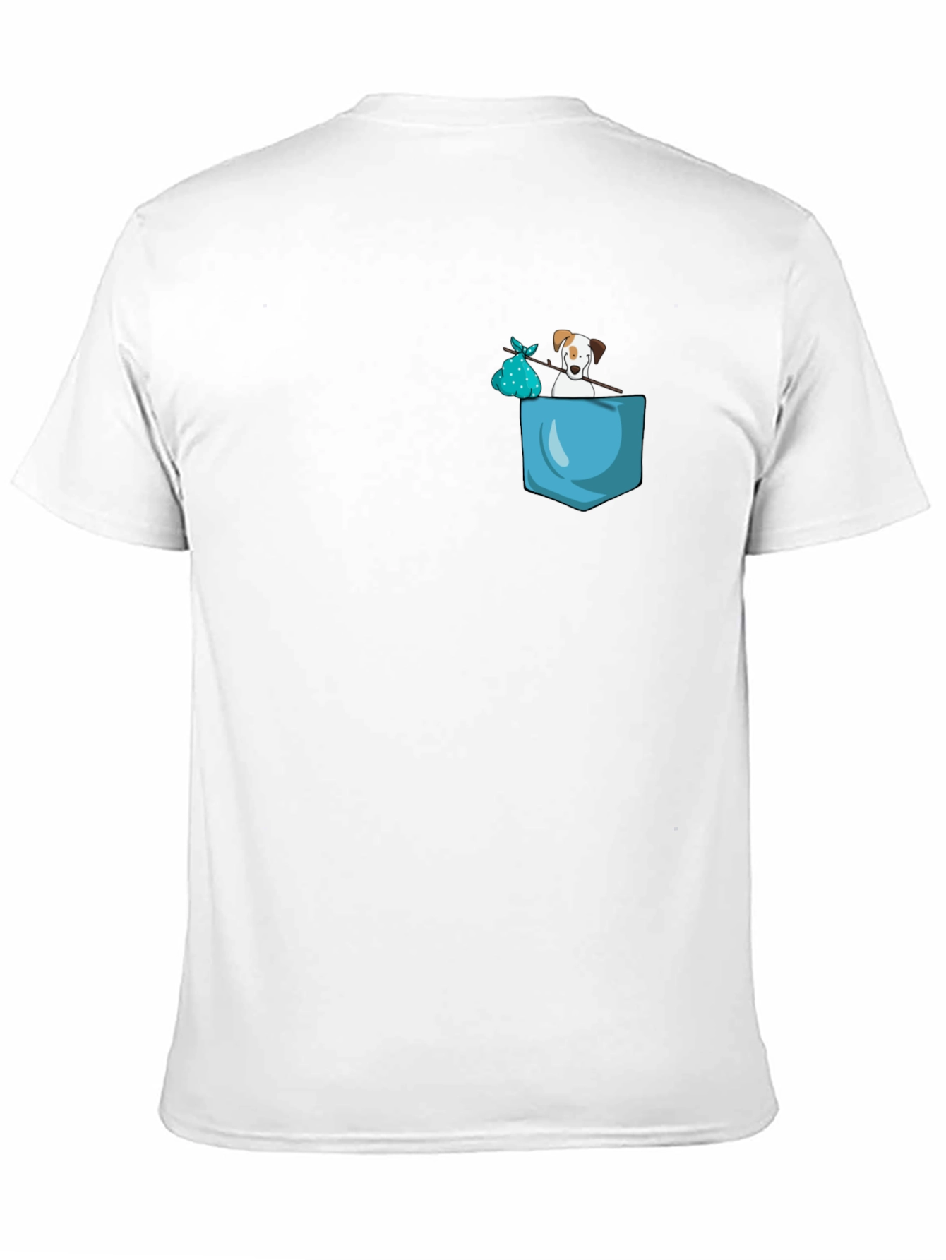 Dog in Pocket Graphic Tee - Trendy Casual Wear