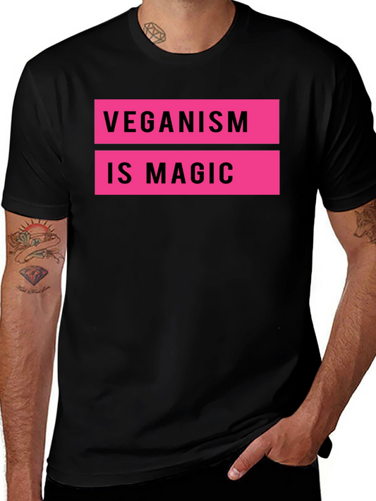 Veganism is Magic Black T-Shirt