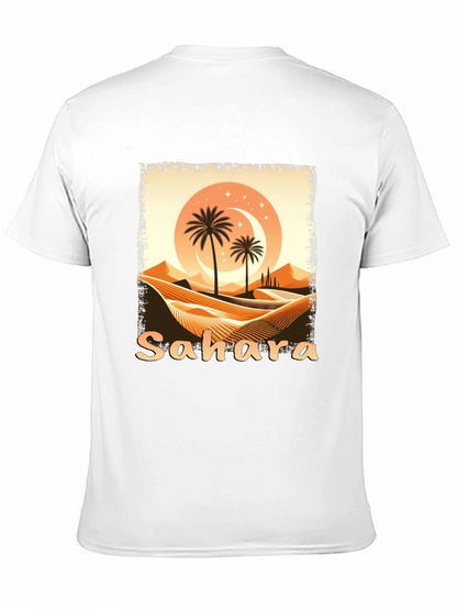 Sahara Desert Graphic Tee - Unisex Black T-Shirt