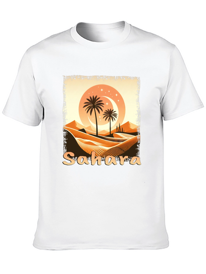 Sahara Desert Graphic Tee - Unisex Black T-Shirt