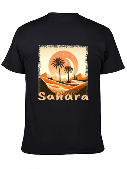Sahara Desert Graphic Tee - Unisex Black T-Shirt