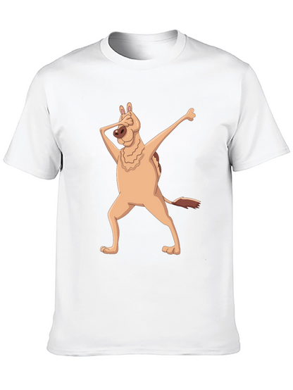 Dabbing Dog Graphic T-Shirt - Mens Black Tee