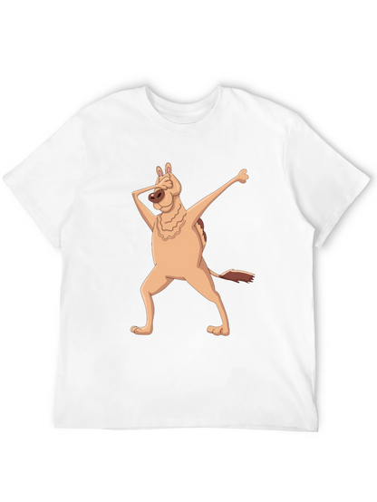 Dabbing Dog Graphic T-Shirt - Mens Black Tee