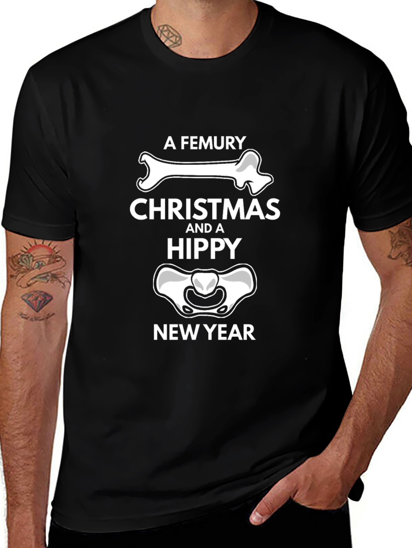 A Femury Christmas & a Hippy New Year T-Shirt