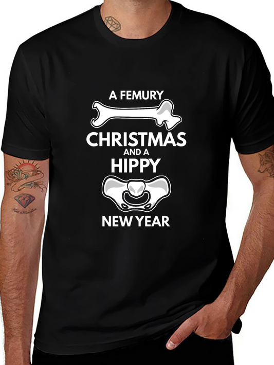 A Femury Christmas & a Hippy New Year T-Shirt